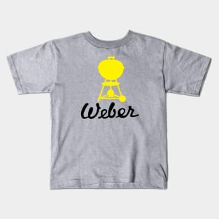 Grill Giants Weber Classic Vintage Yellow Kettle Kids T-Shirt